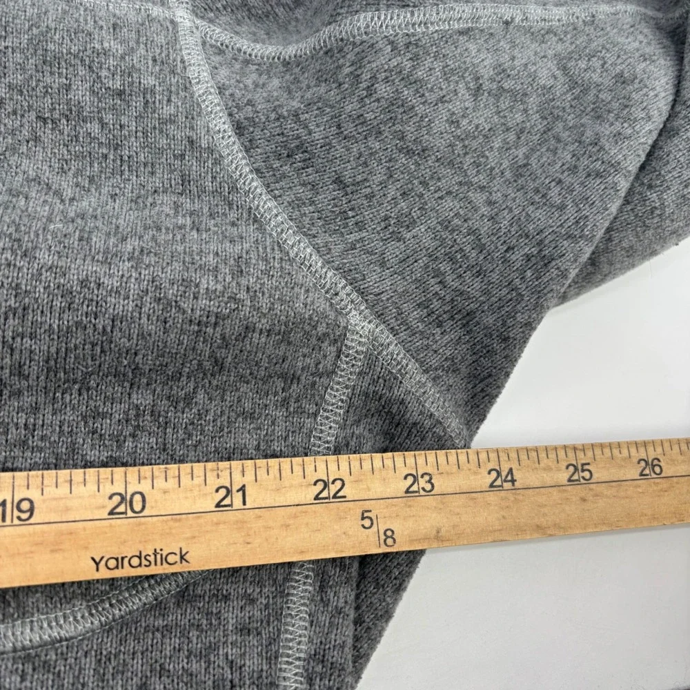 The North Face Gordon Lyons Quarter Zip Mens Large Grey Sweater Knit Fleece
